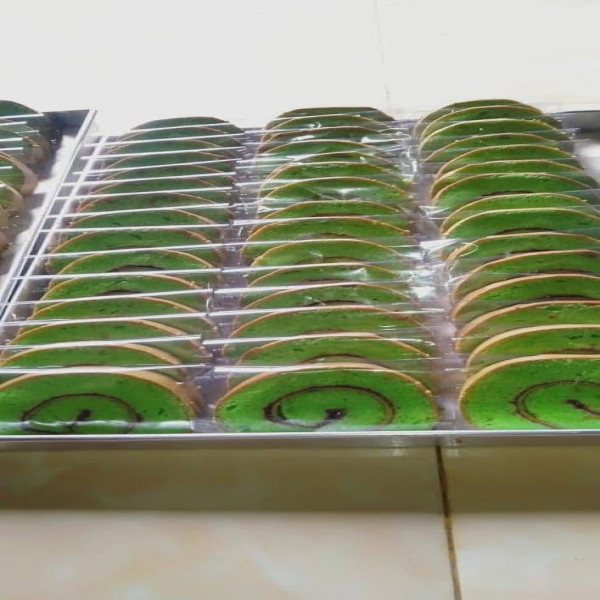 Bolu Gulung Pandan / Roll Cake