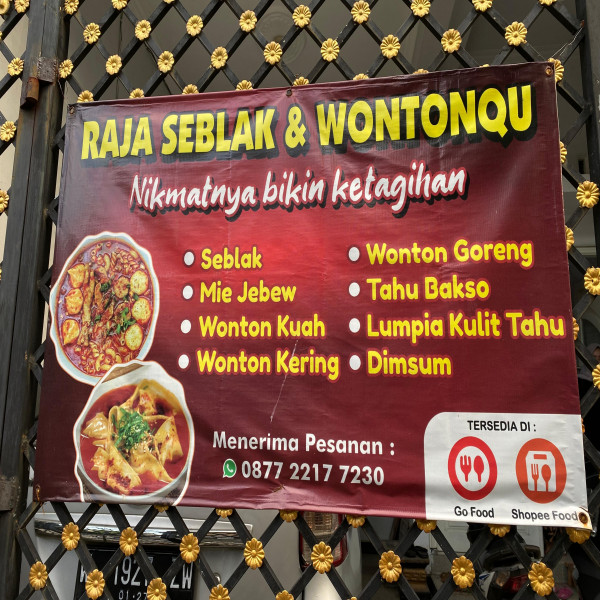 RAJA SEBLAK dan WONTON