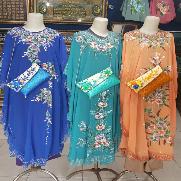 Kaftan Lukis Full Ceruty Nine Art Gallery