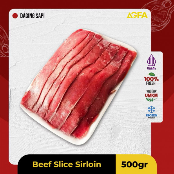 Beef Slice Sirloin 500g – Daging Sapi Tipis untuk Kerupuk Daging / Olahan Rumahan