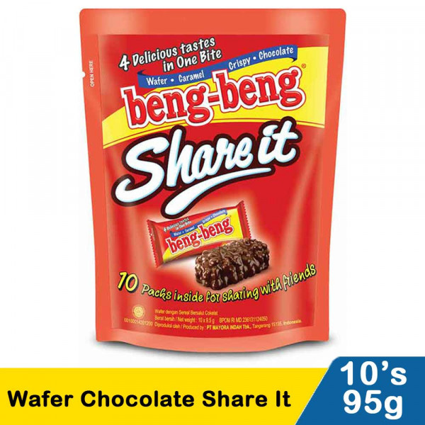 Beng beng coklat cokelat share it isi 10 biji