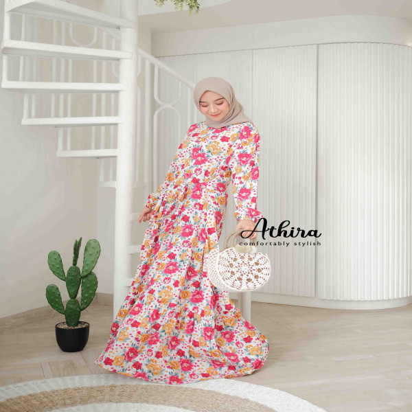 Farasa Dress in Fuchsia by Athira