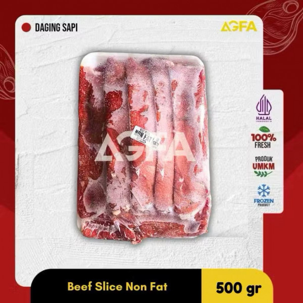 Beef Slice Low Fat – Daging Sapi Tipis Rendah Lemak, Sehat & Siap Masak!