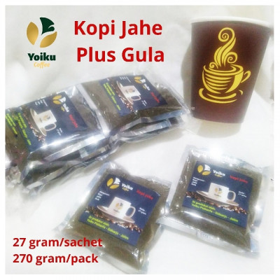 Kopi jahe plus gula isi 10 sachet