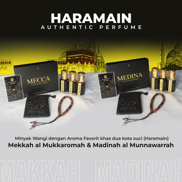 [ALKAFF MECCA] - 3 AROMA PARFUM MEKKAH PILIHAN - GRATIS KAUKAH & EMAS