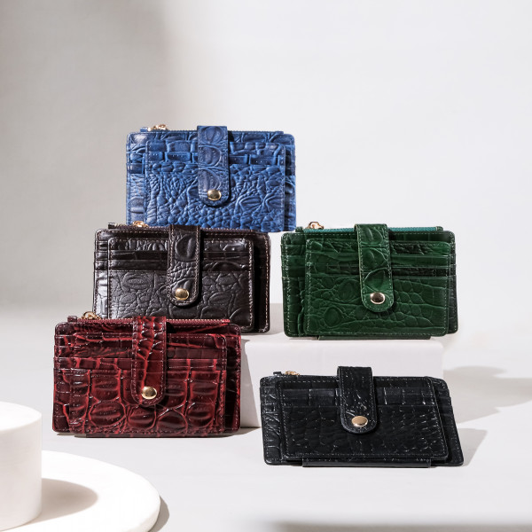 Sendy Leather POPPY Card Holder Dompet Kartu Wanita Kulit Asli Sapi Mini Wallet