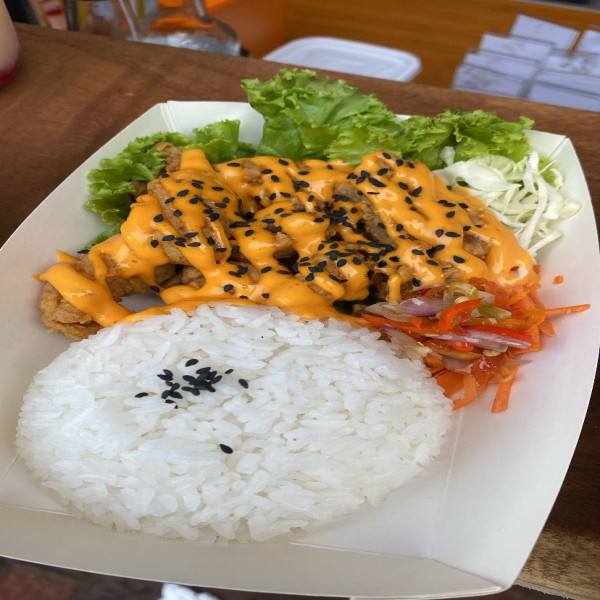 japanese rice chicken mentai