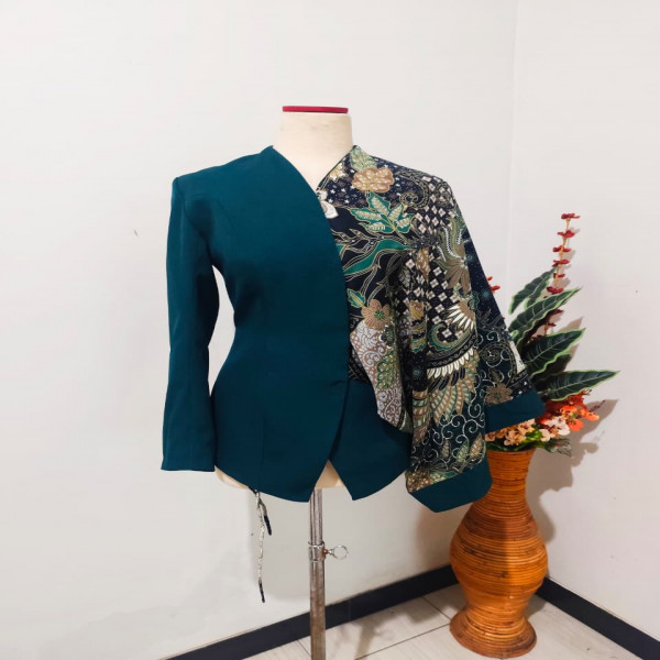 Awiti Elegance Blazer - Batik Amerald